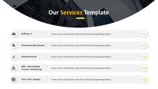 Editable Our Services Template For PowerPoint